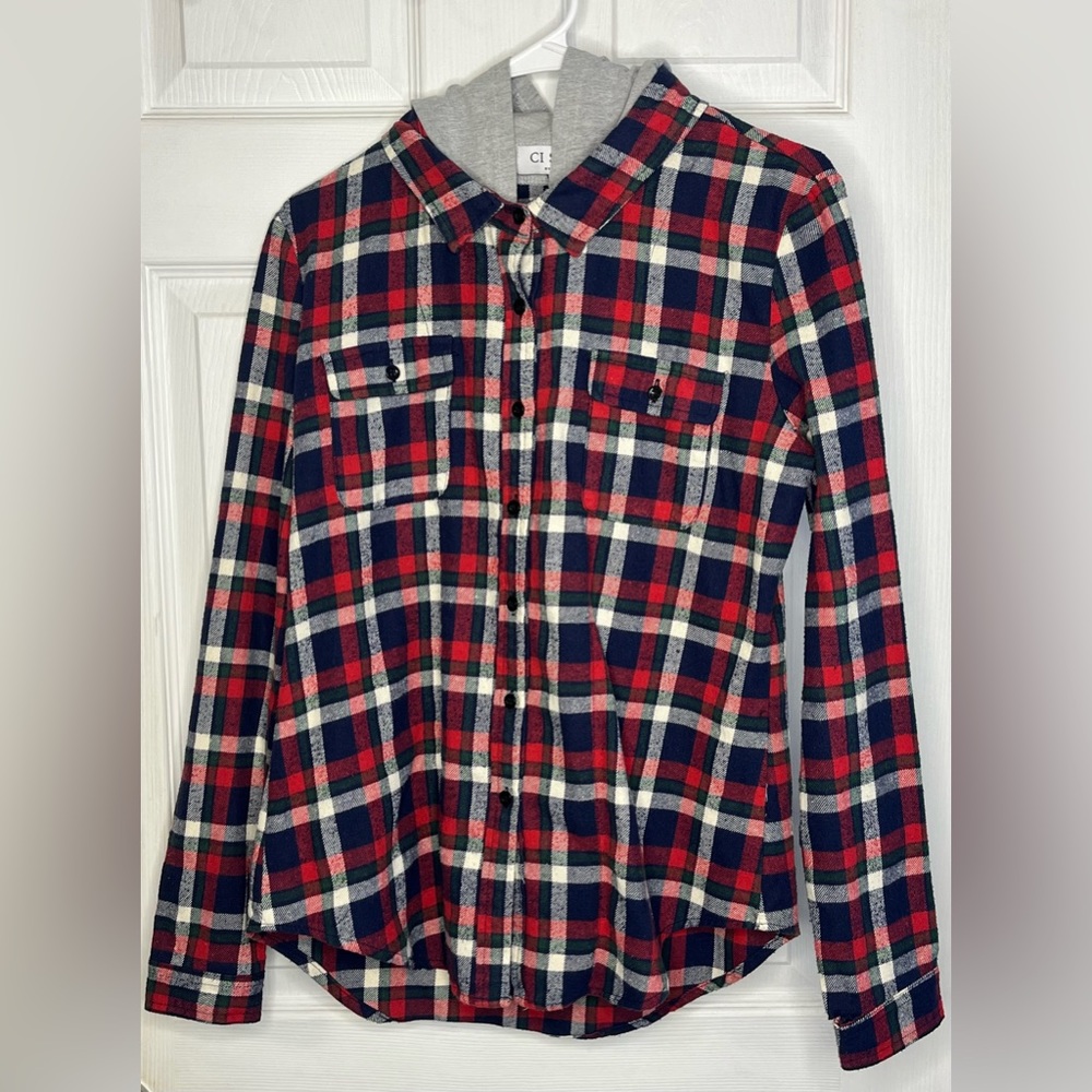 Hooded Zip-Up Flannel